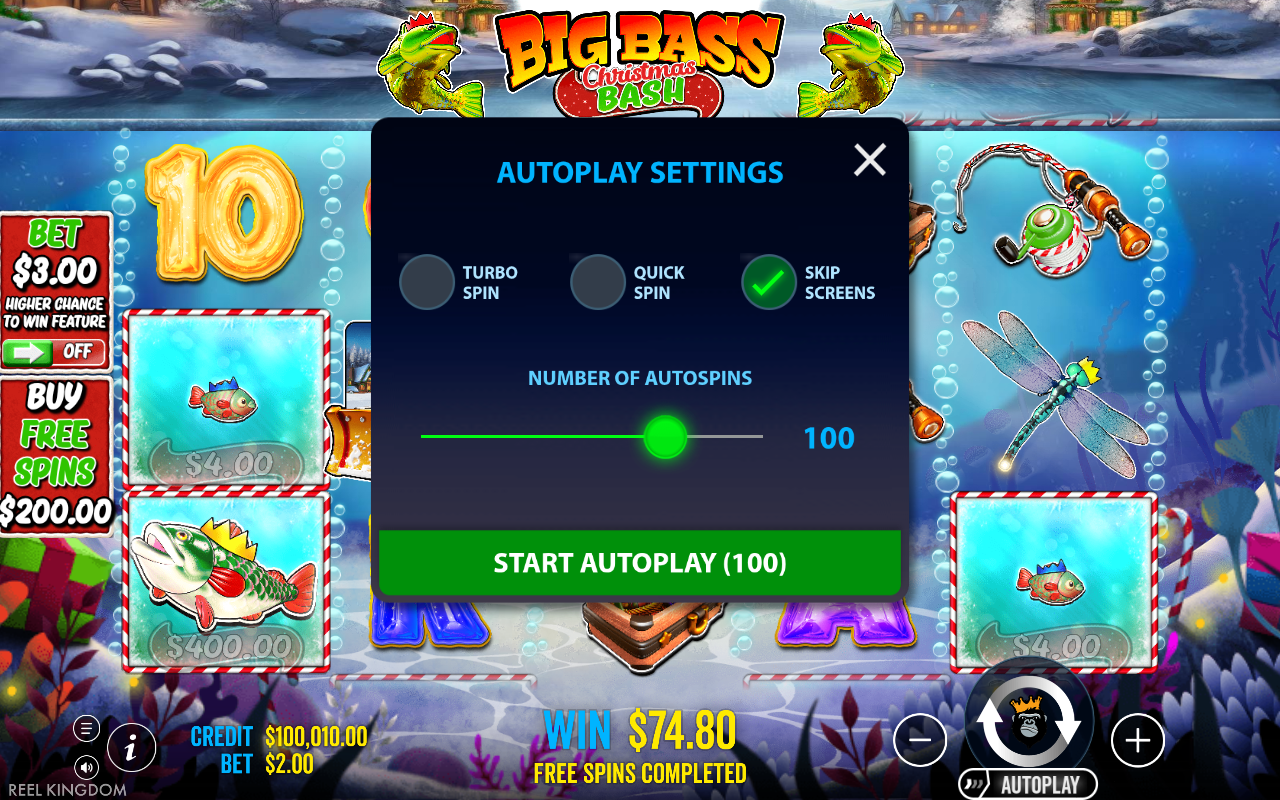 Autoplay settings