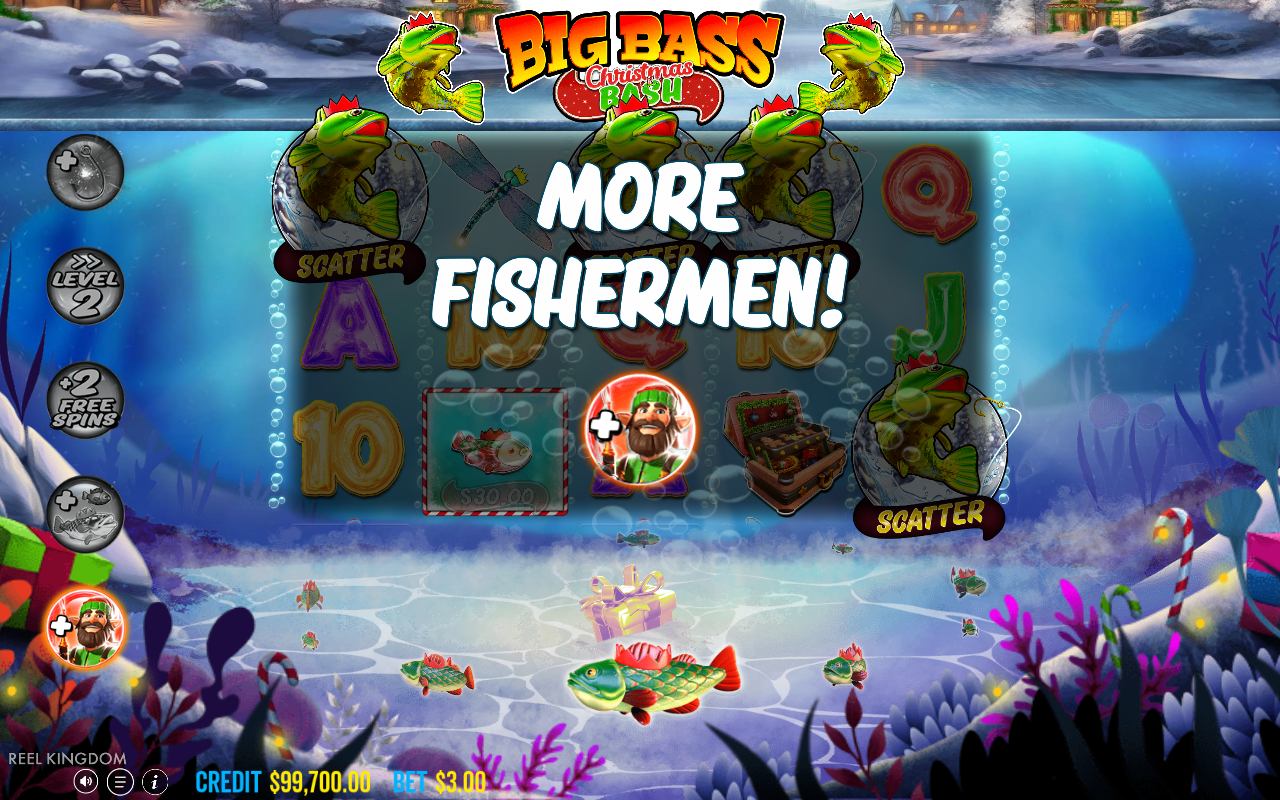 Free spins screen