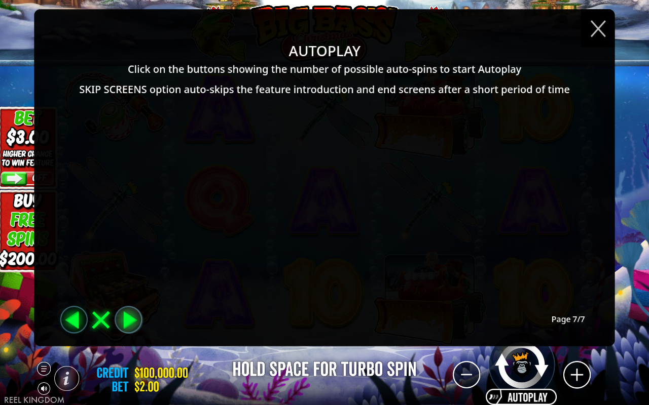 Info / About screen