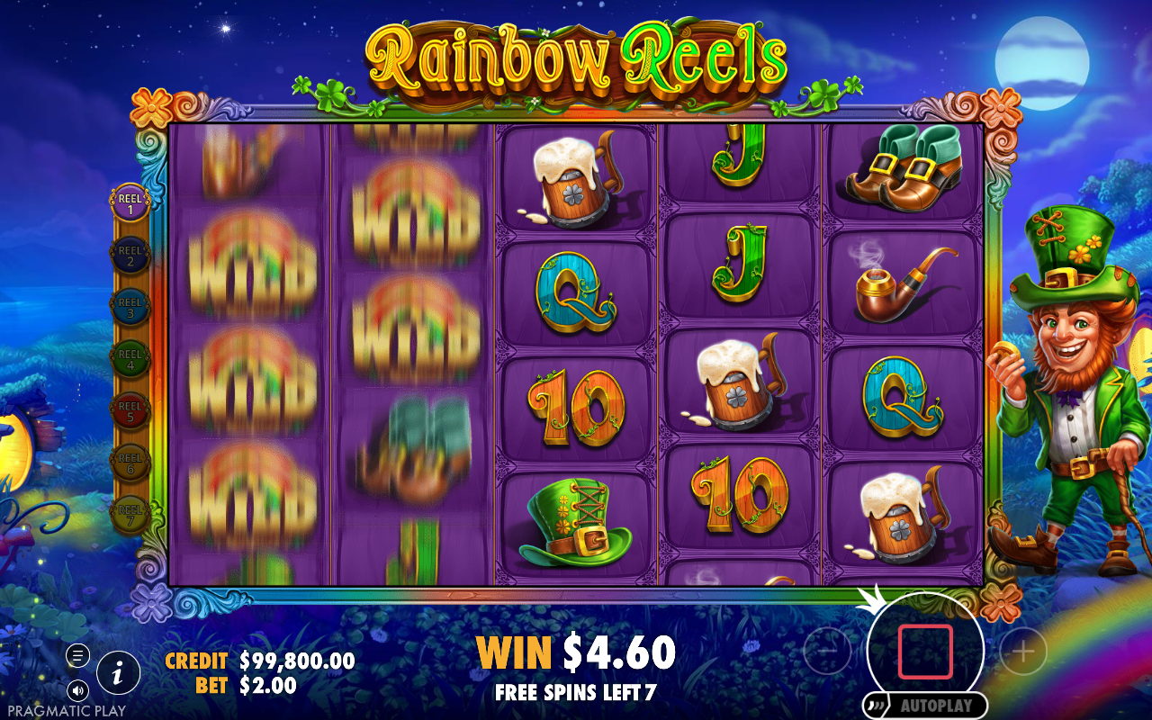 Free spins screen