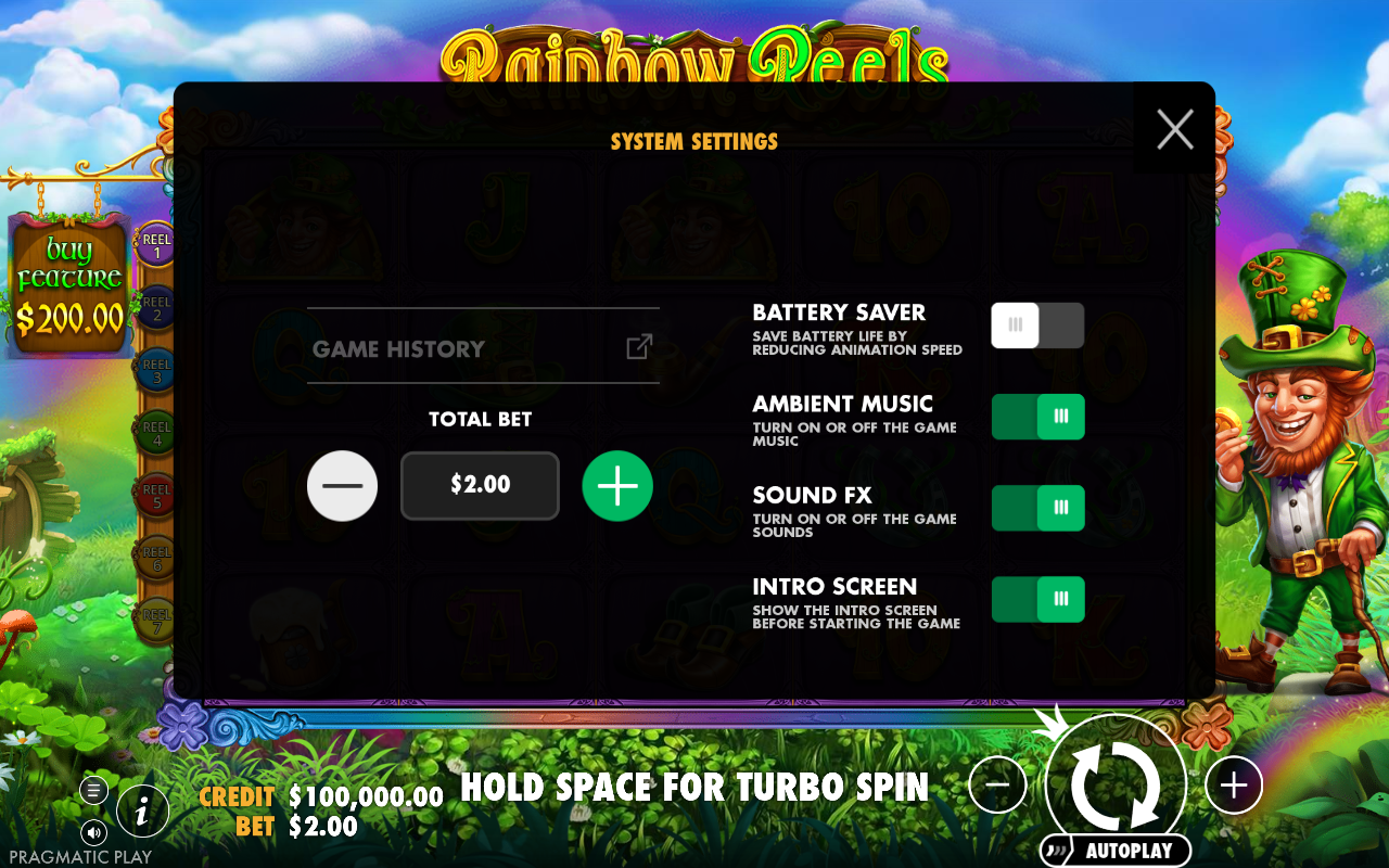 Game settings