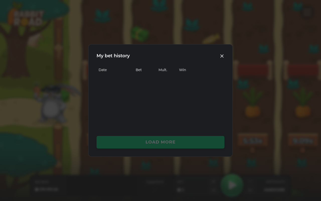 Info / About screen