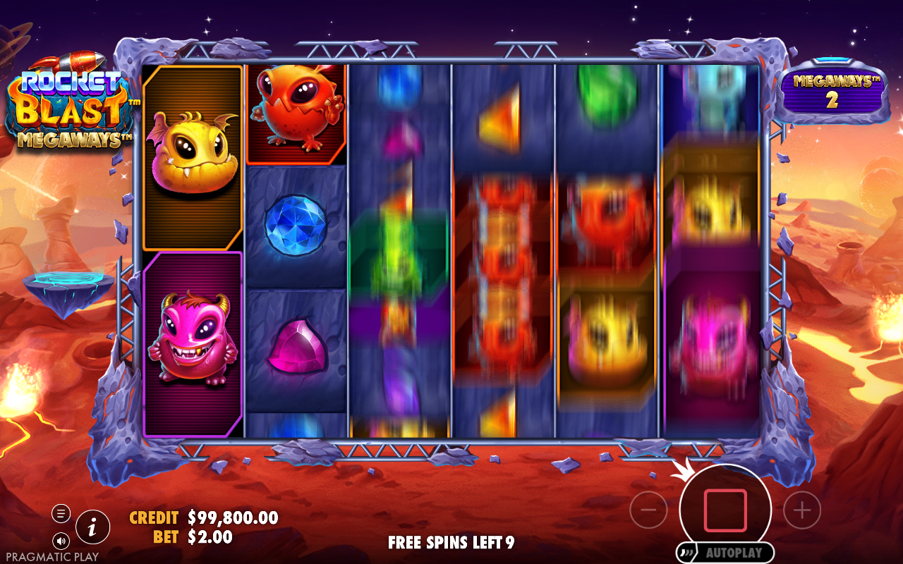 Free spins screen