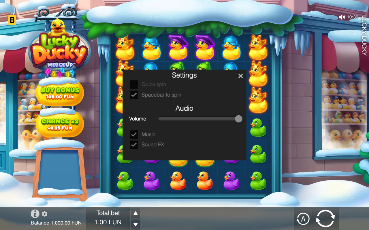 Game settings