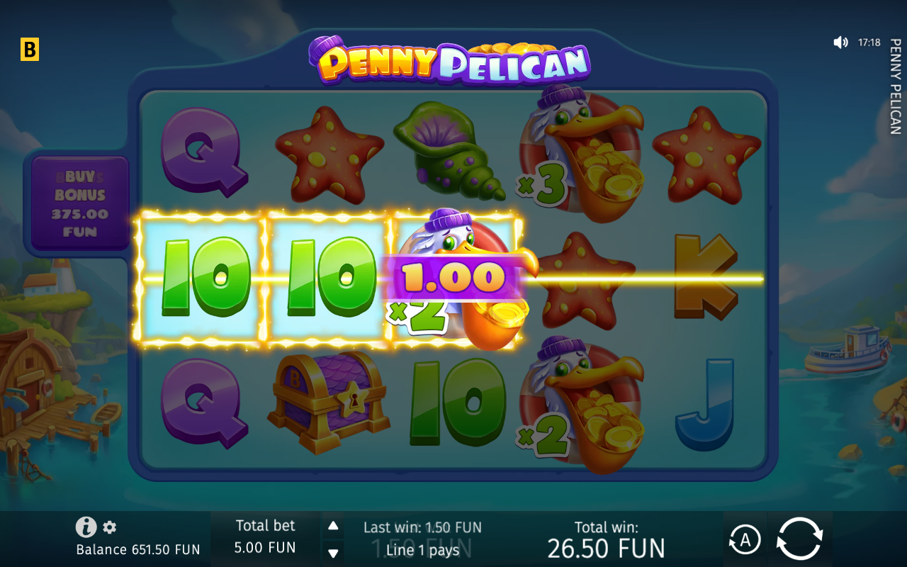 Free spins screen