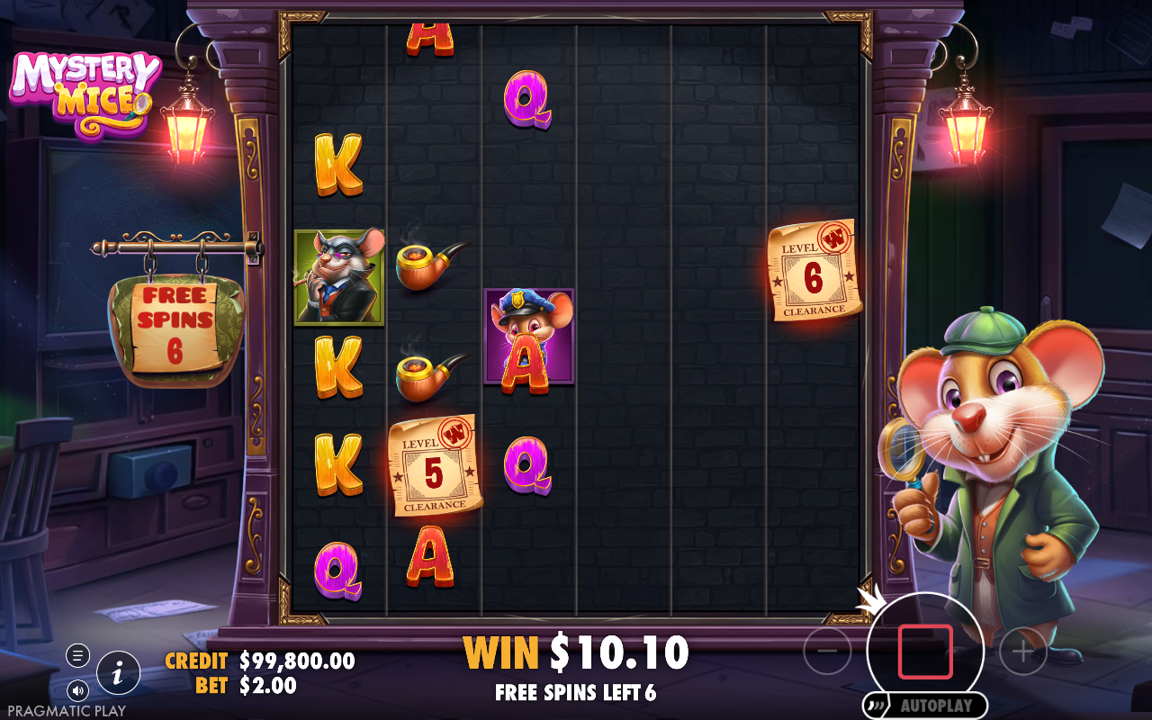 Free spins screen