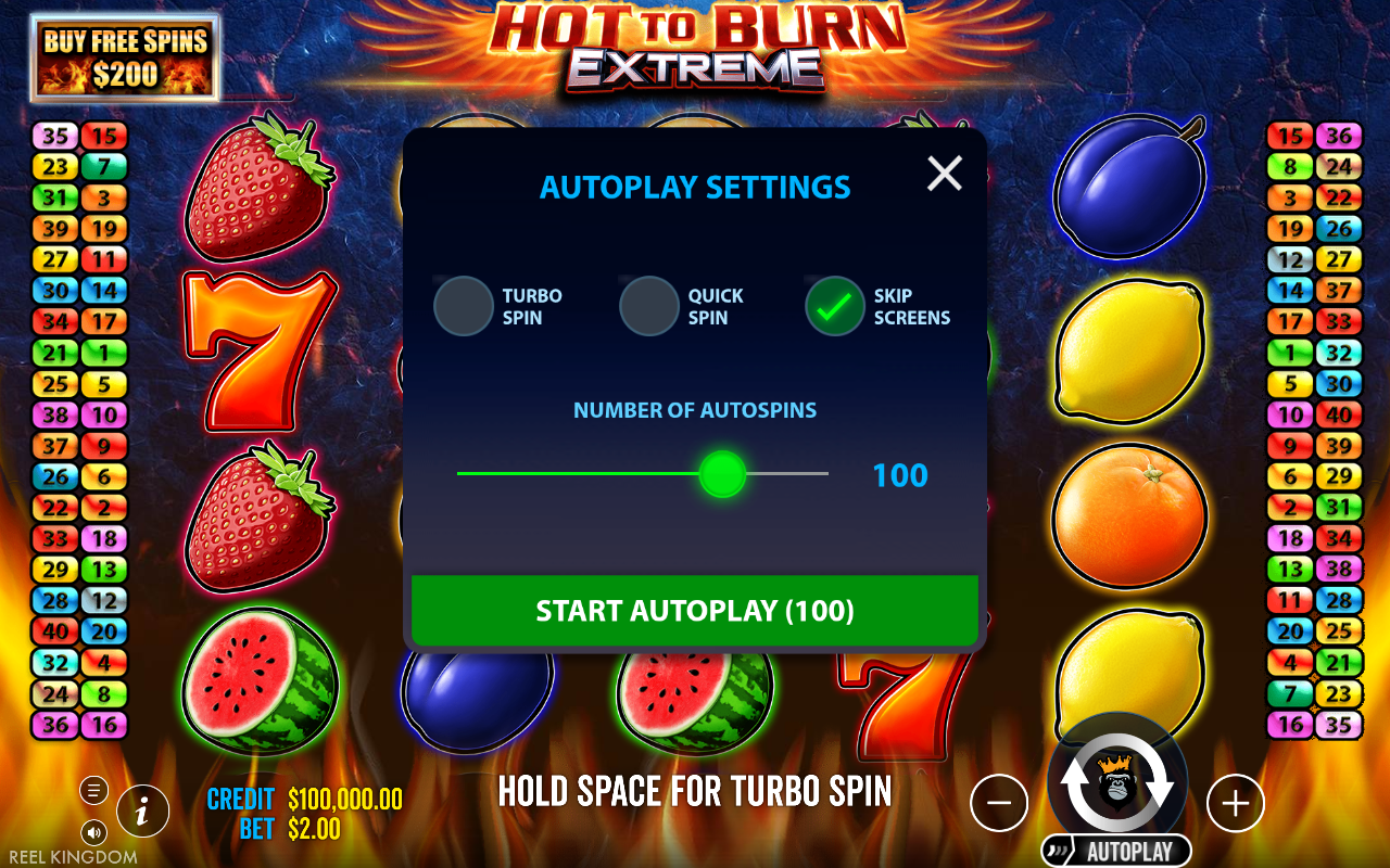 Autoplay settings