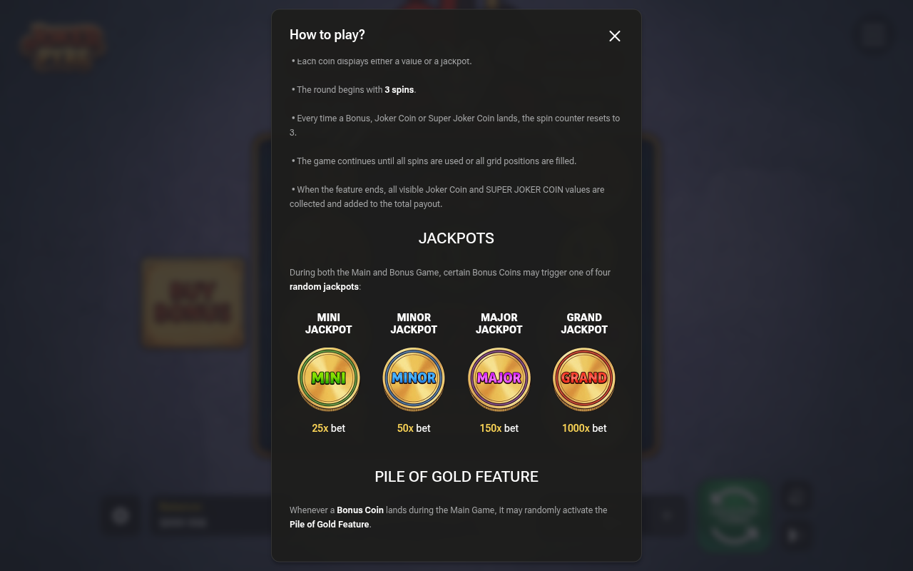 Paytable