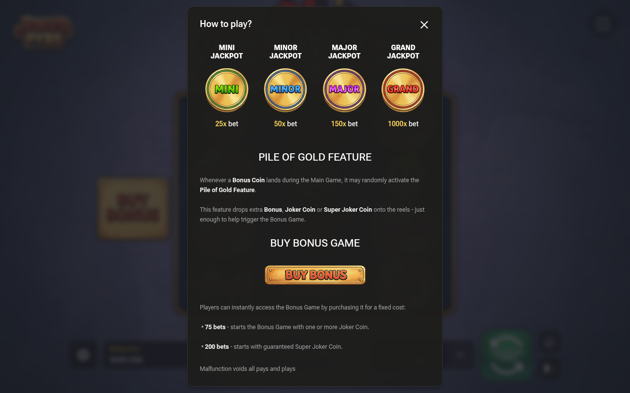 Paytable