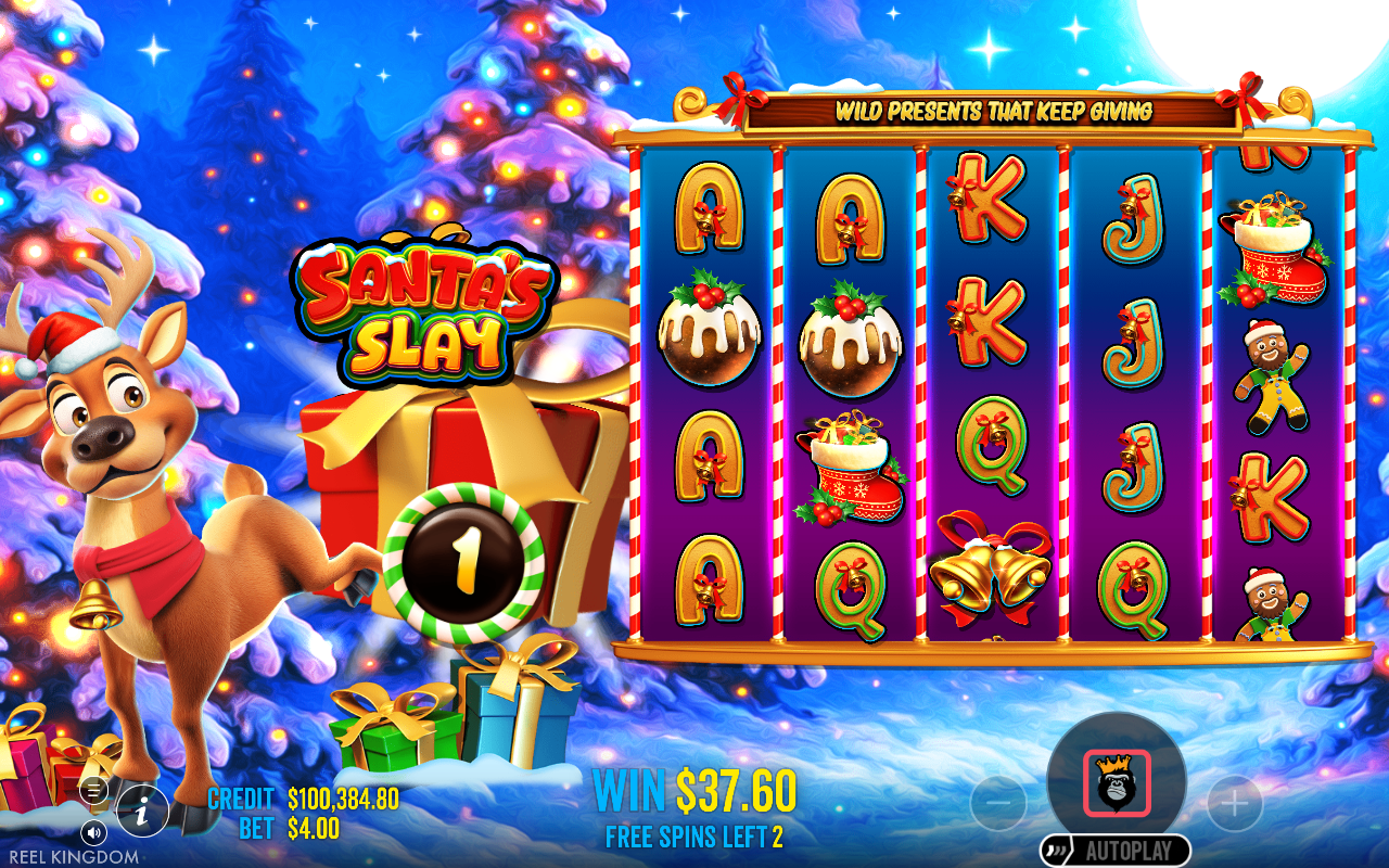 Free spins screen
