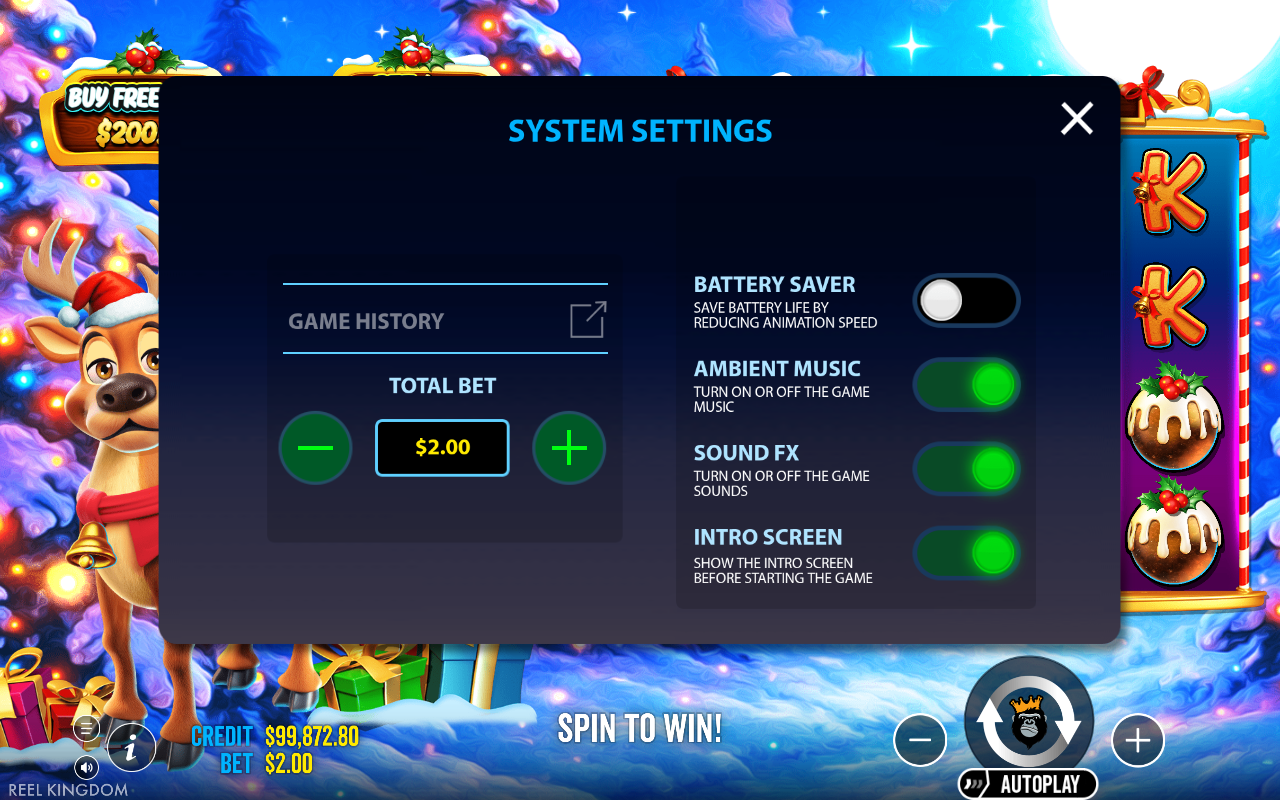 Game settings