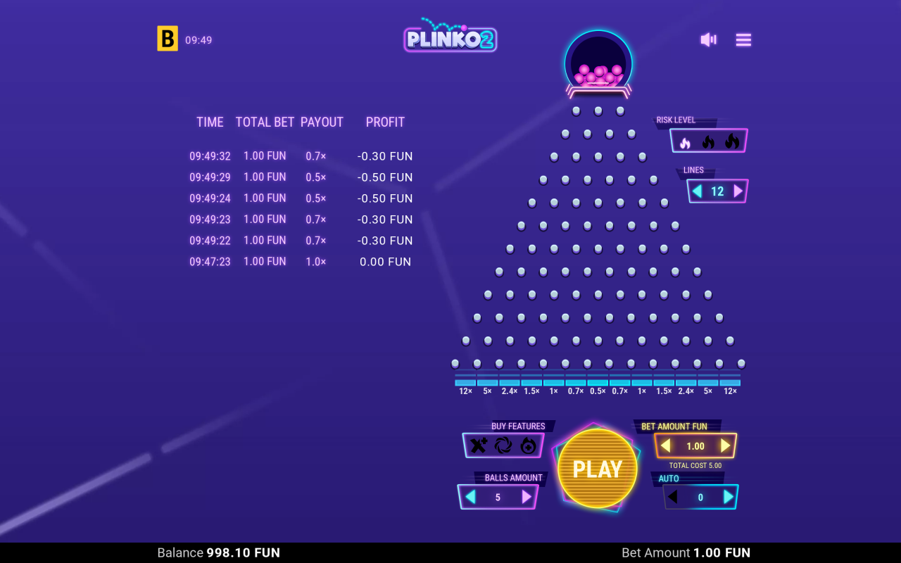 Info / About screen