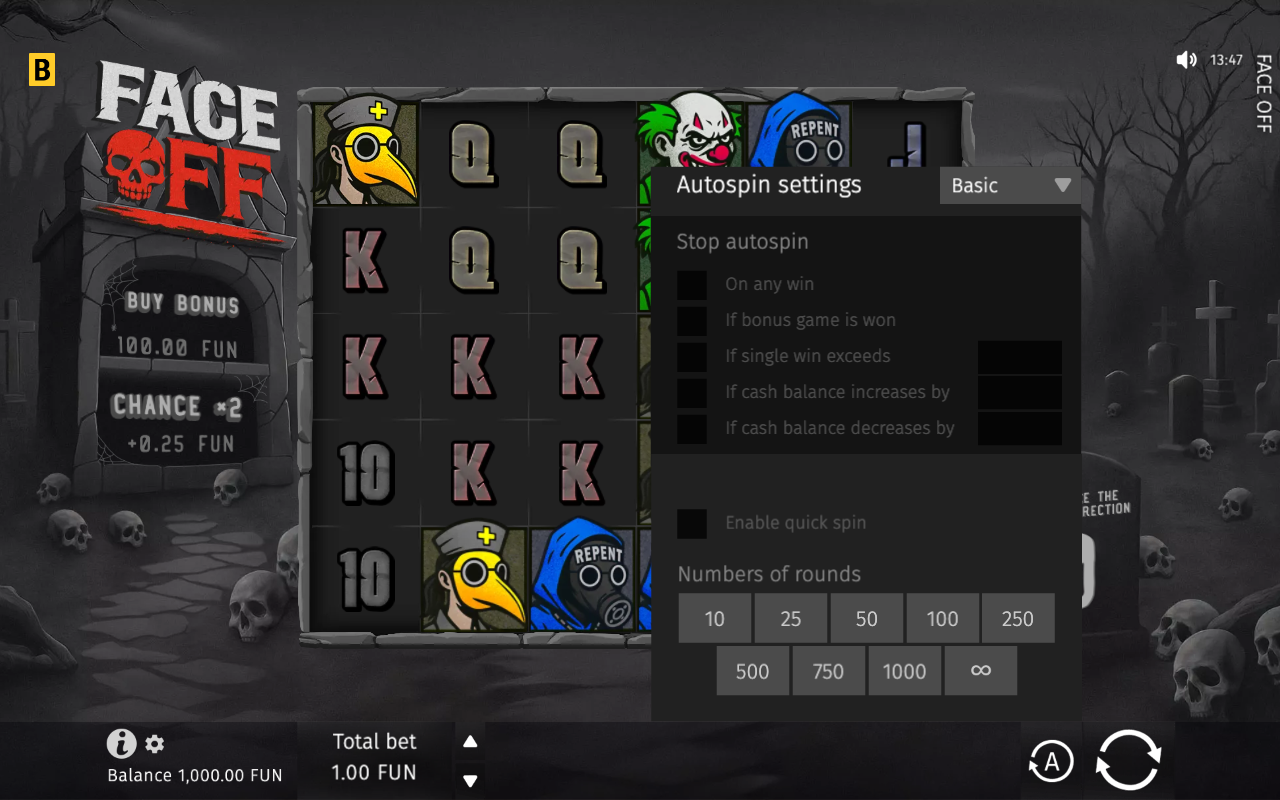 Autoplay settings