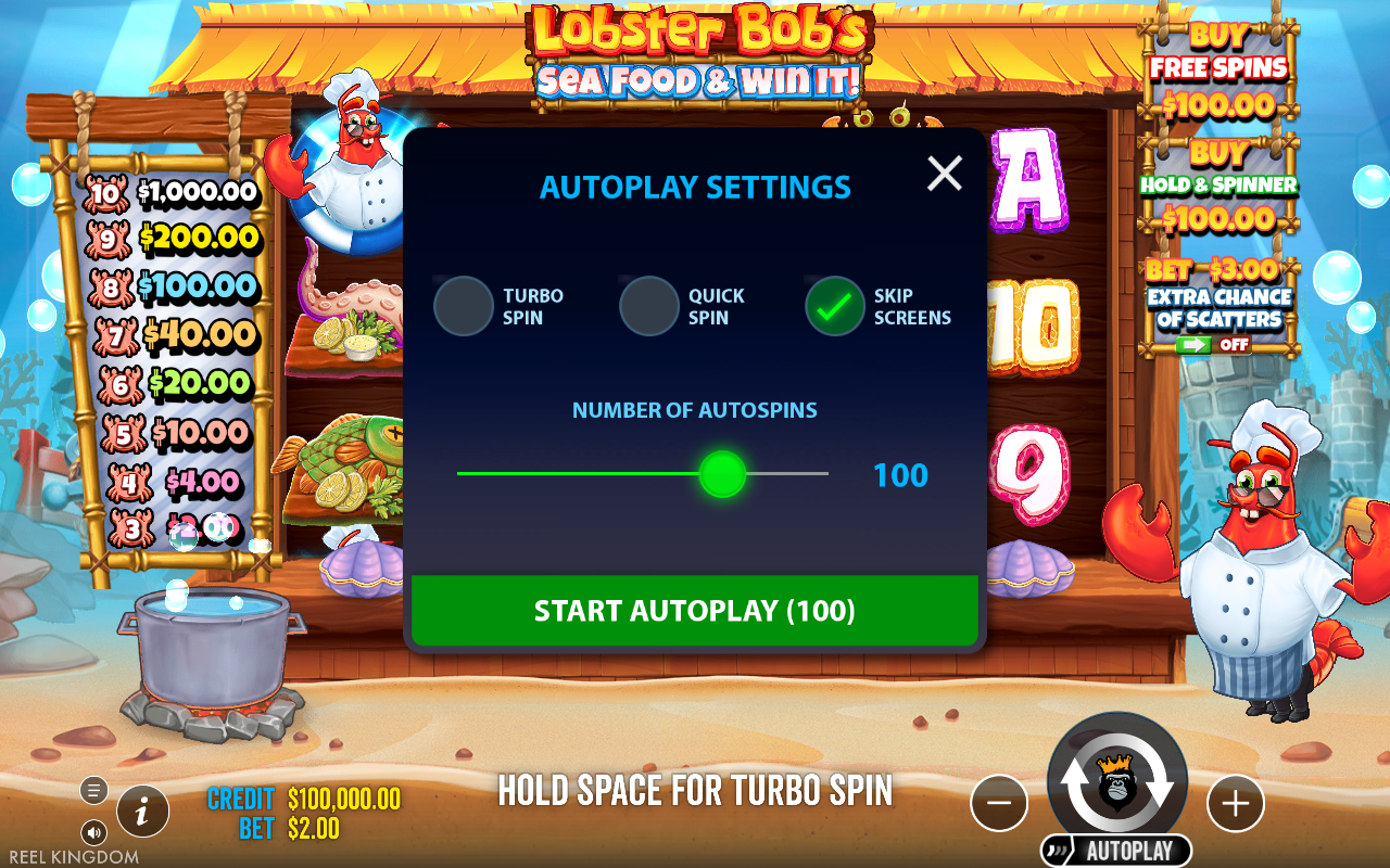 Autoplay settings
