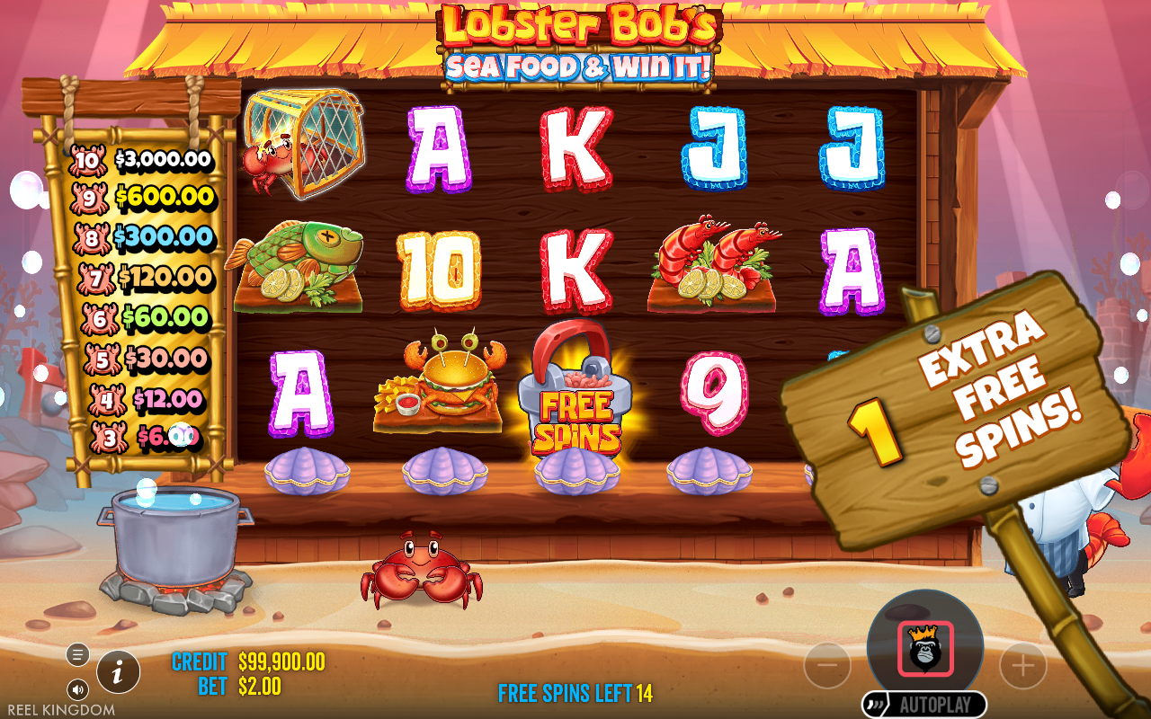 Free spins screen