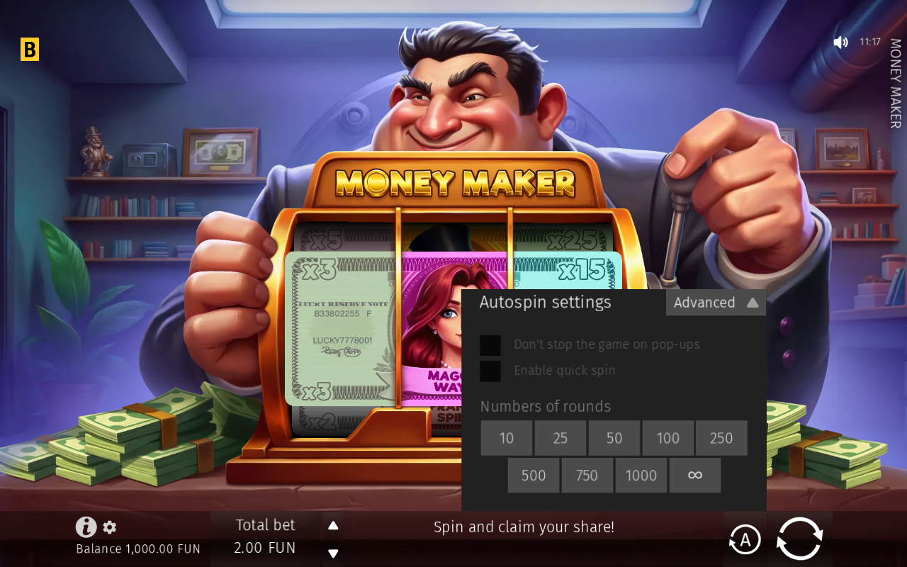 Autoplay settings