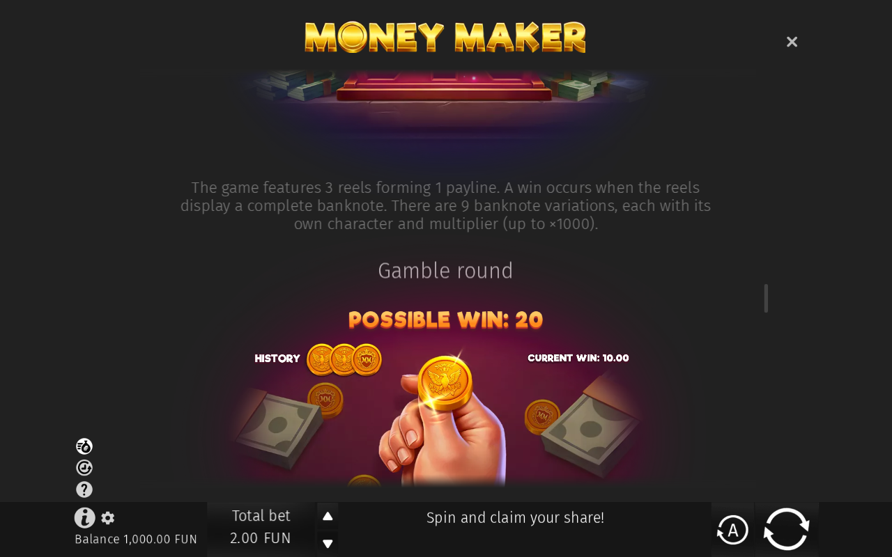 Paytable