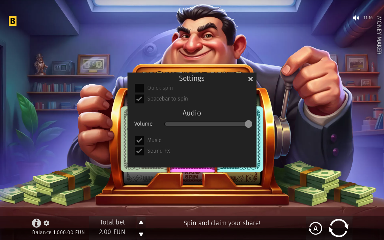 Game settings