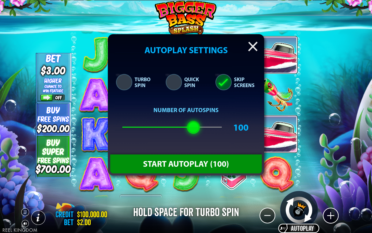 Autoplay settings