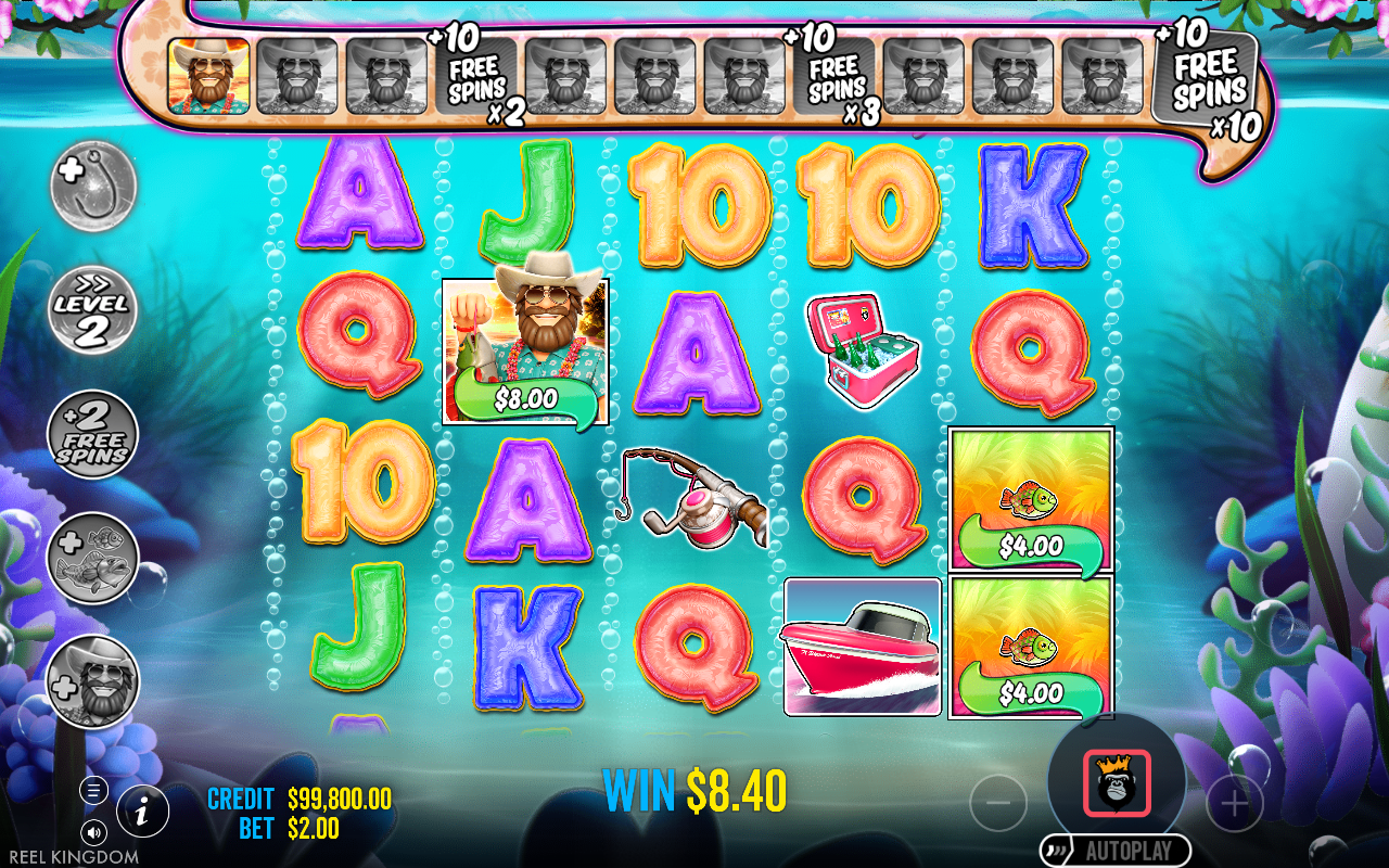 Free spins screen