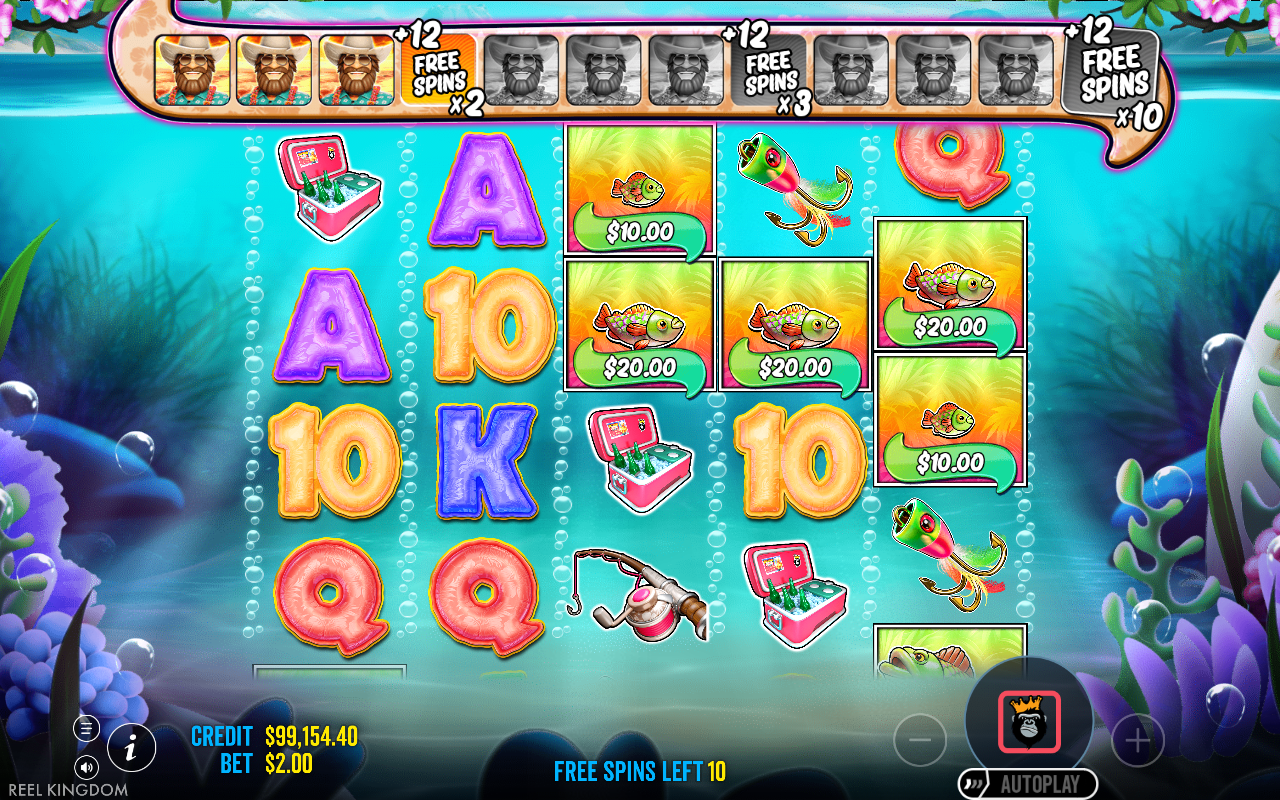 Free spins screen