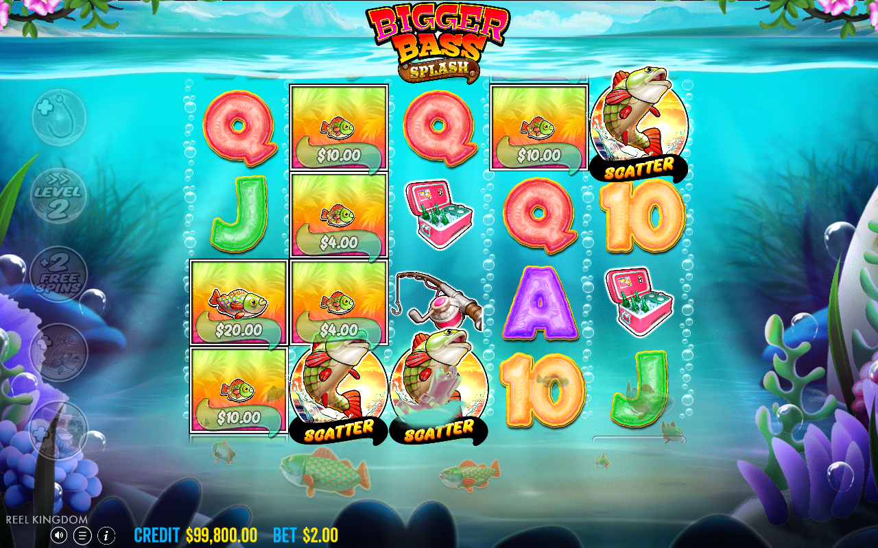 Free spins screen
