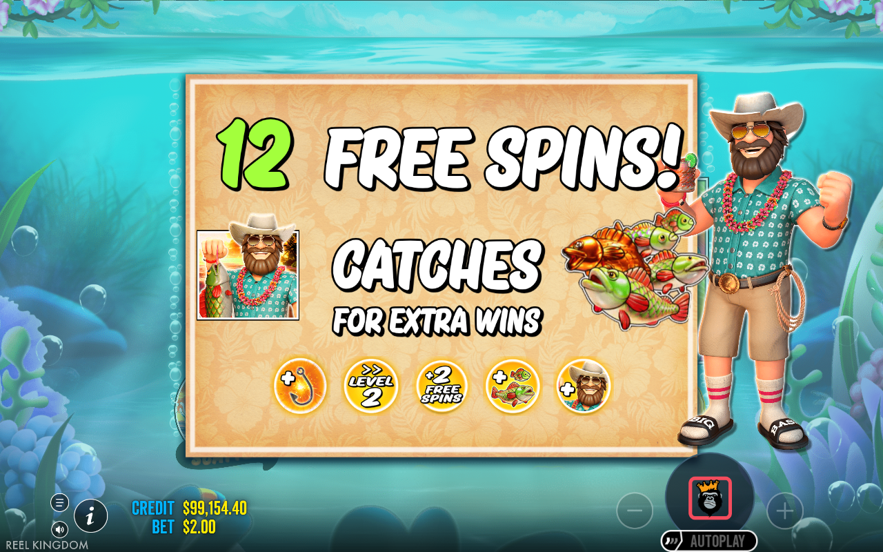 Free spins screen