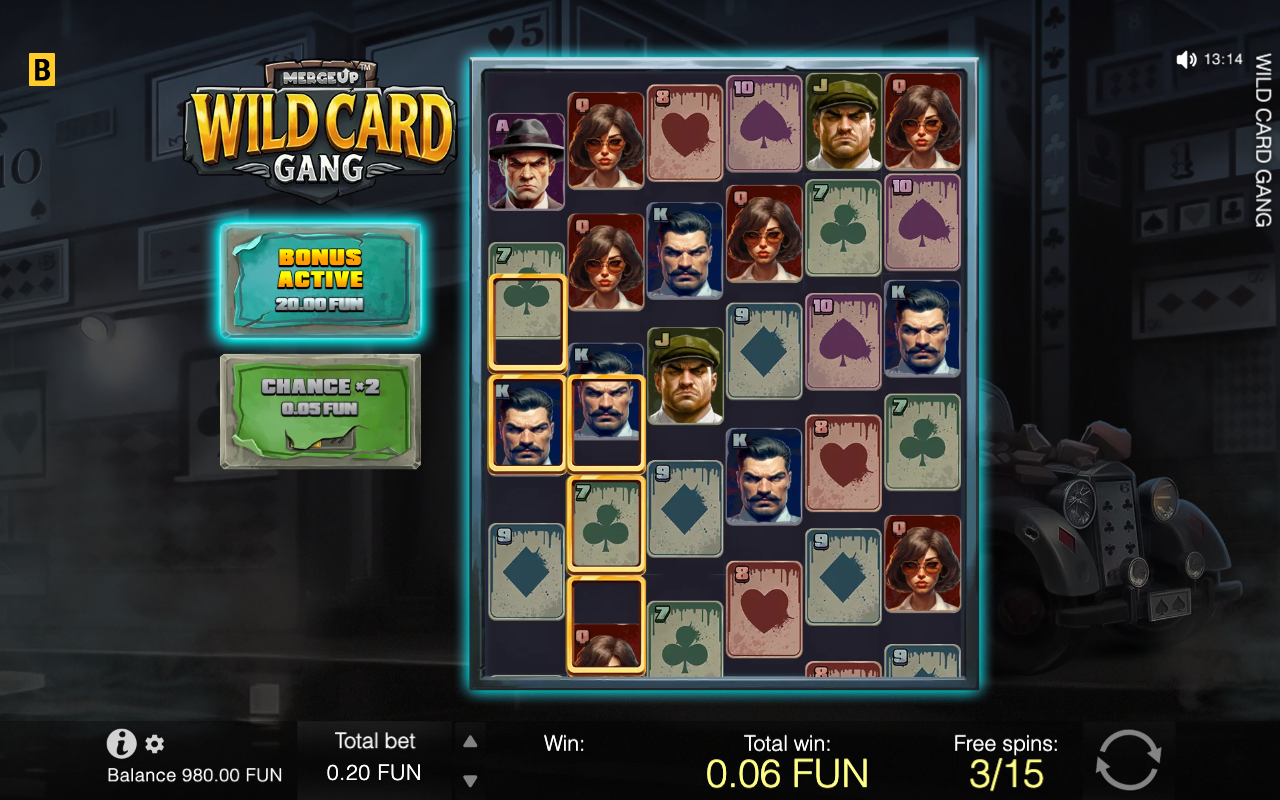 Free spins screen