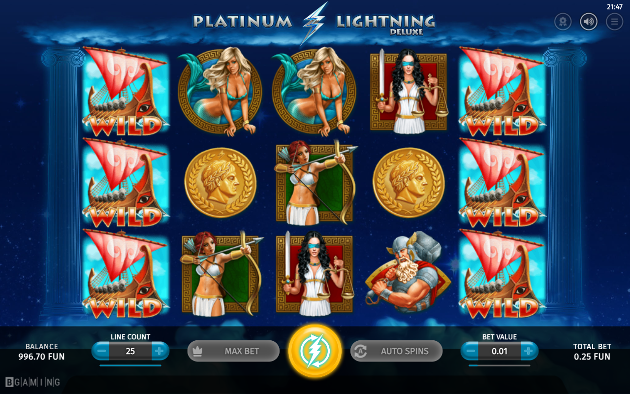 Free spins screen
