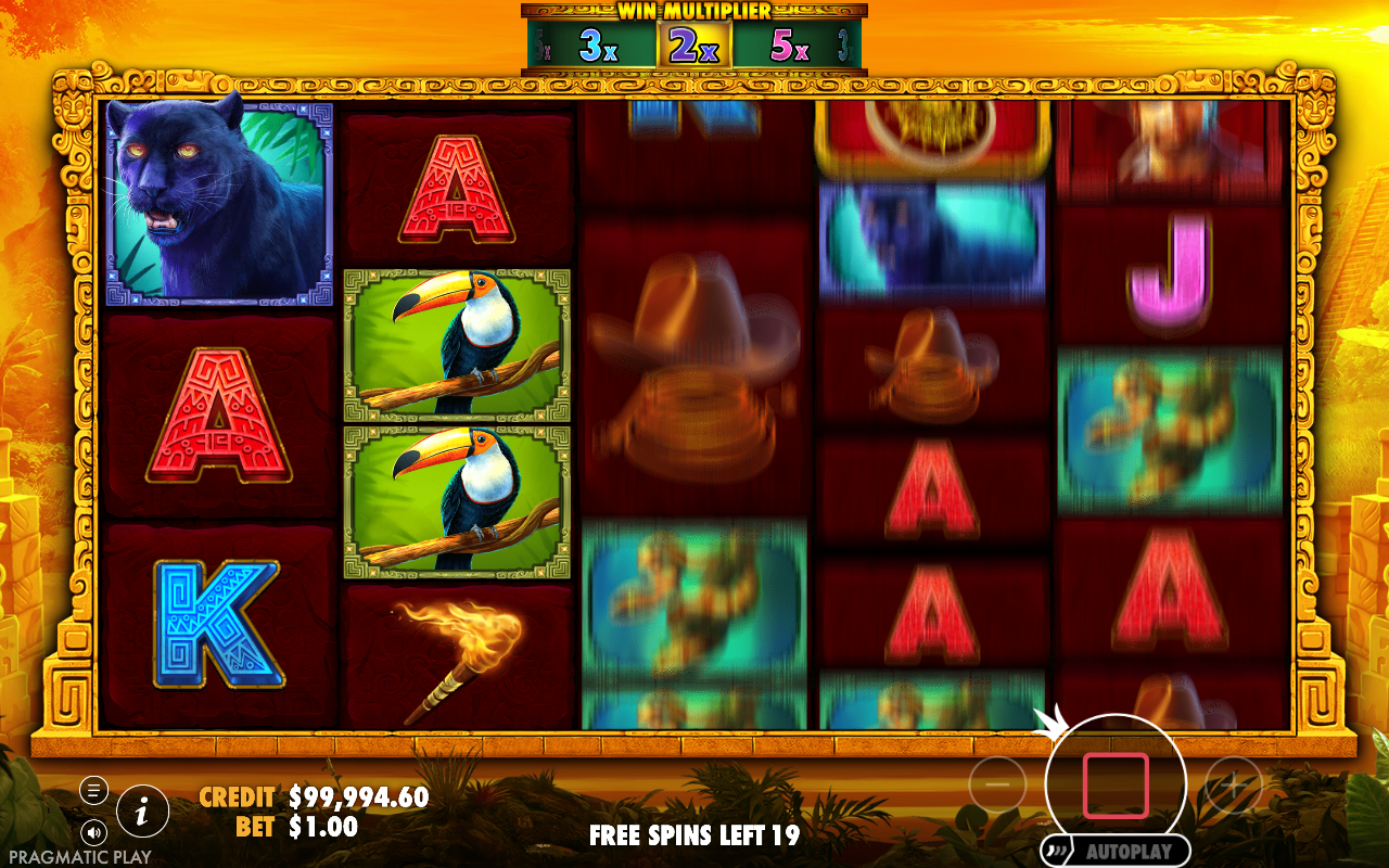 Free spins screen
