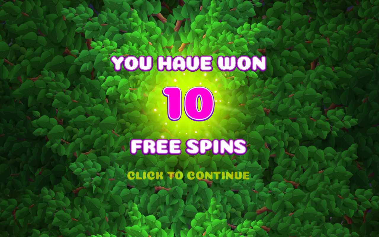 Free spins screen
