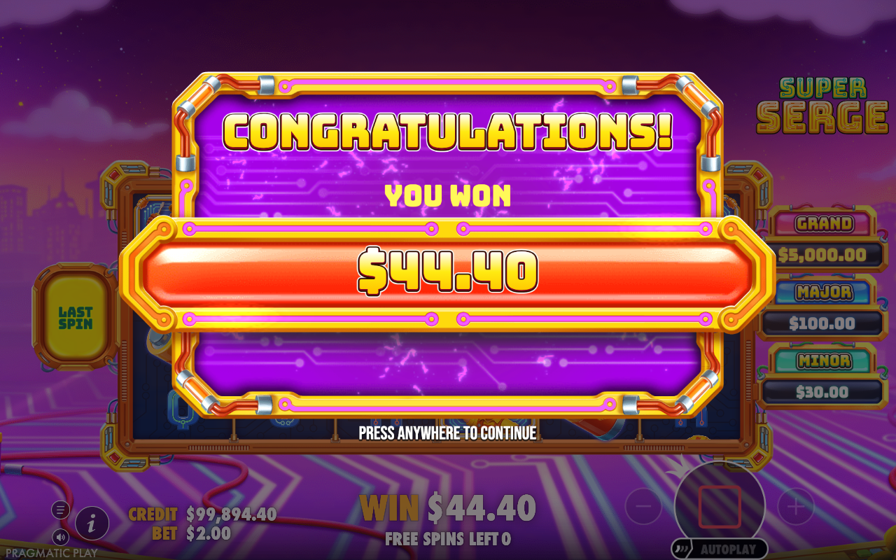 Win screen