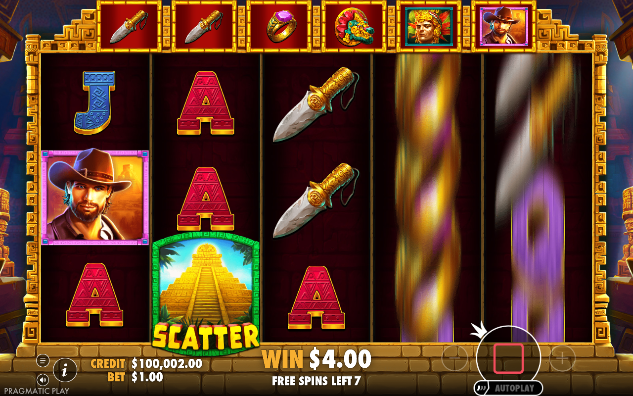 Free spins screen