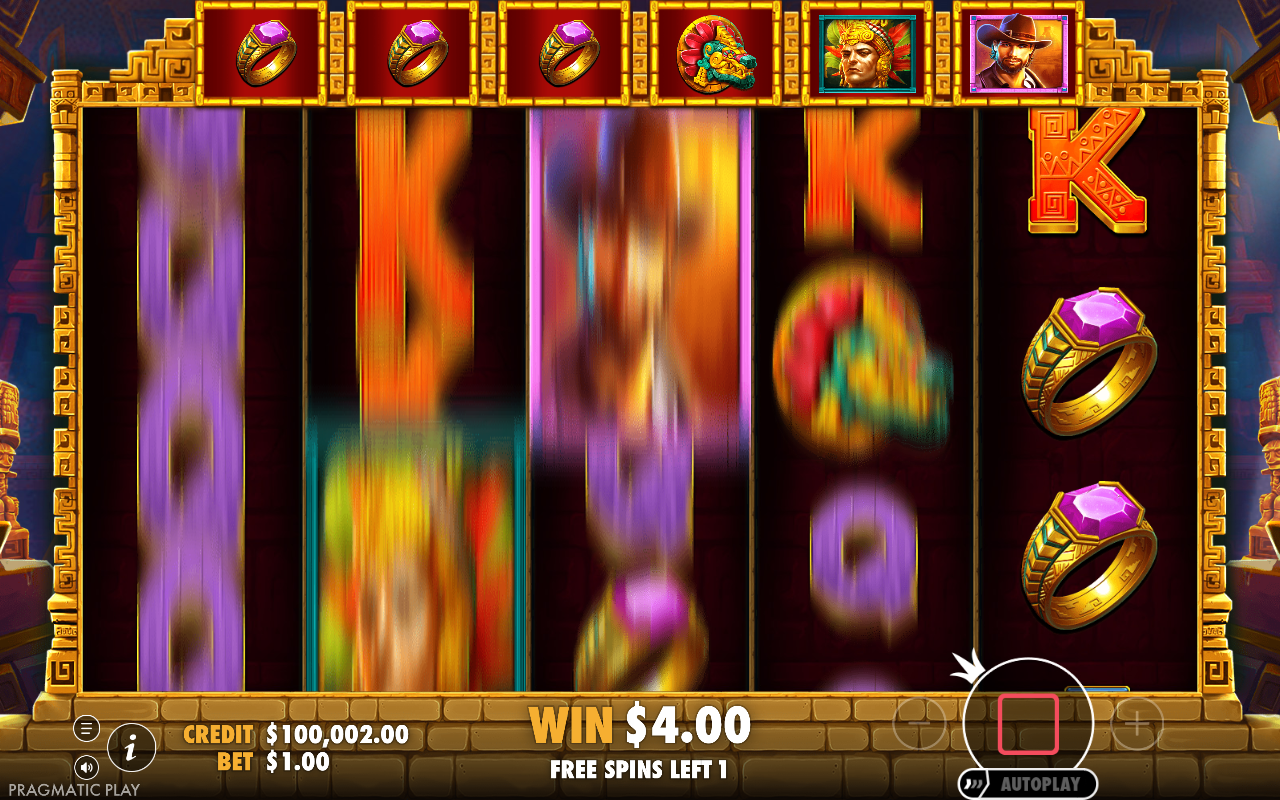 Free spins screen