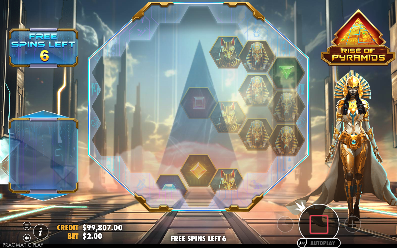 Free spins screen