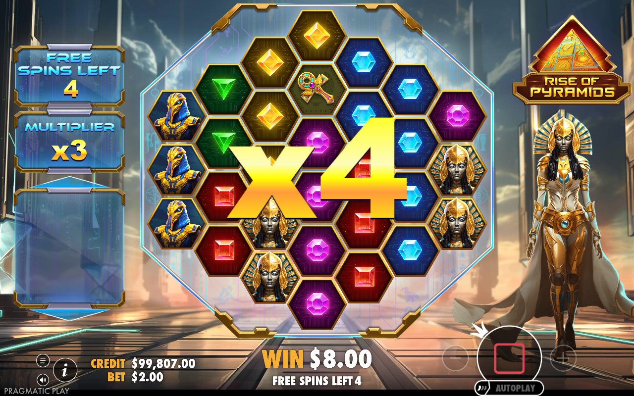 Free spins screen