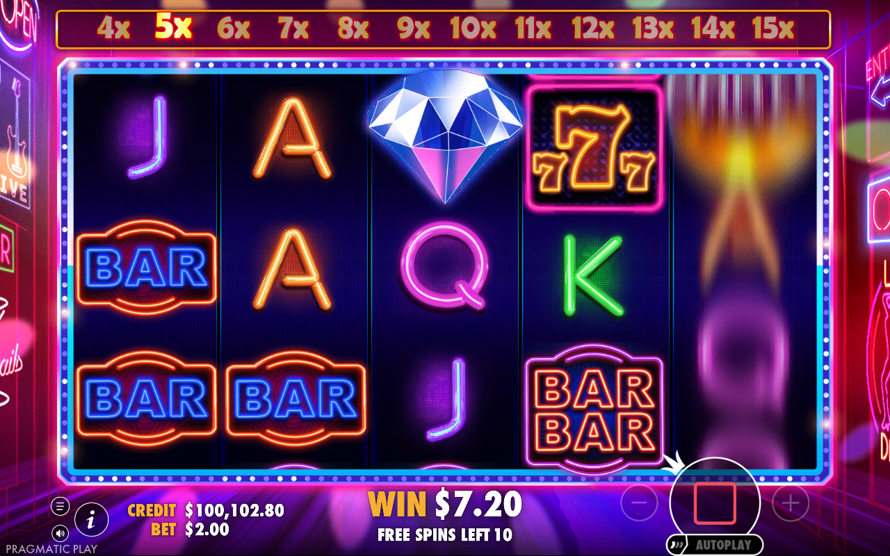 Free spins screen