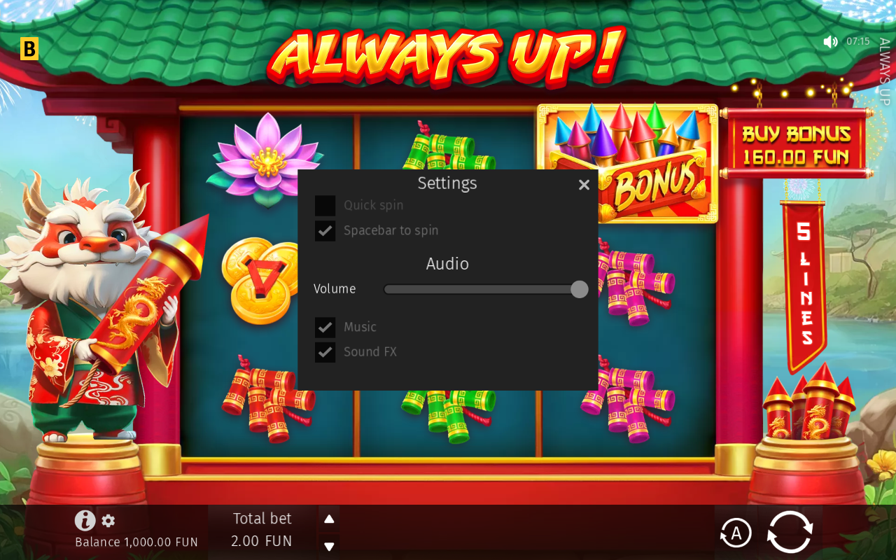 Game settings