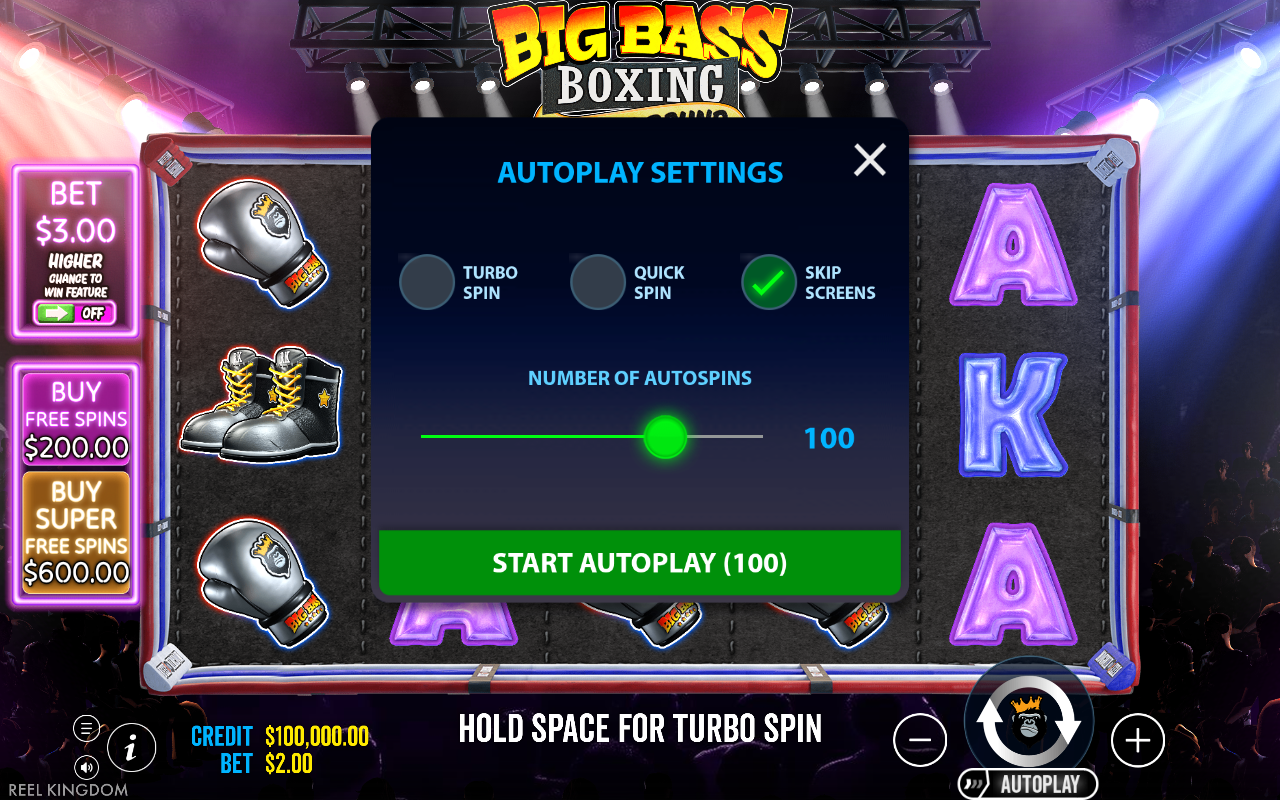 Autoplay settings