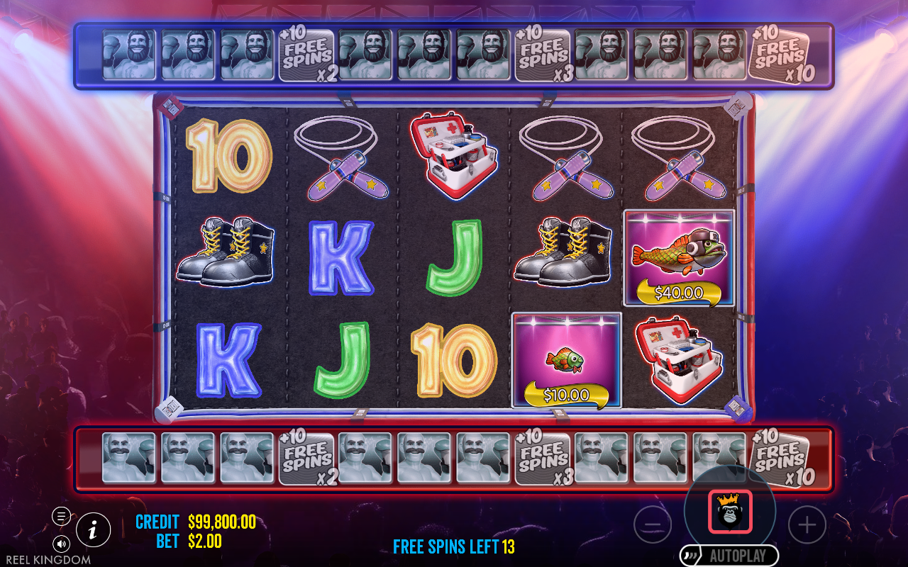 Free spins screen