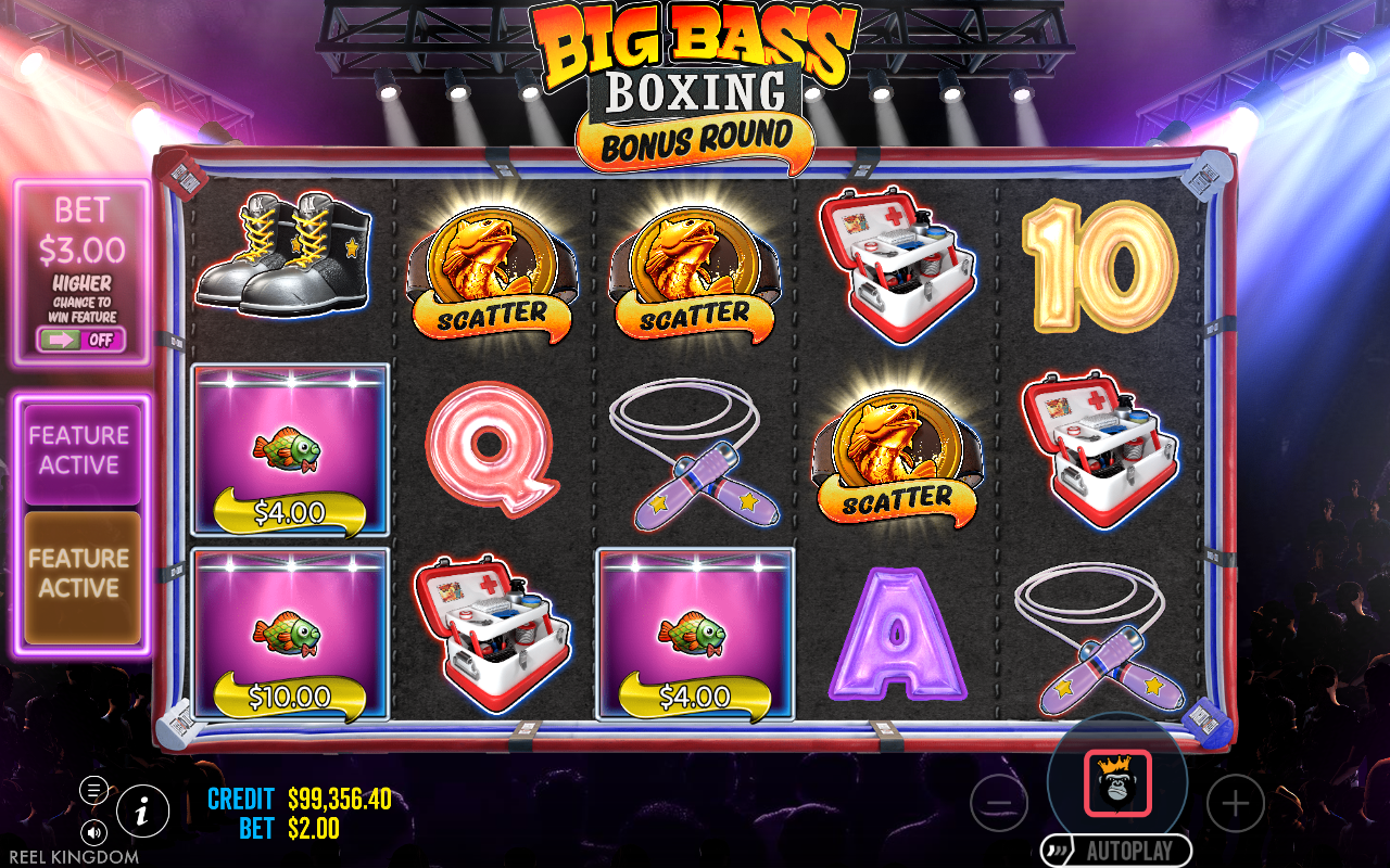 Free spins screen
