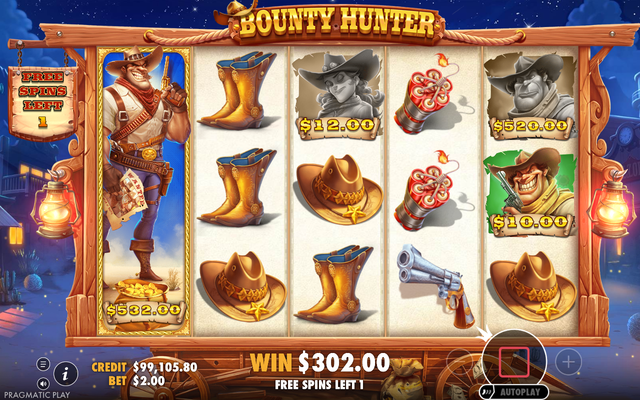 Free spins screen