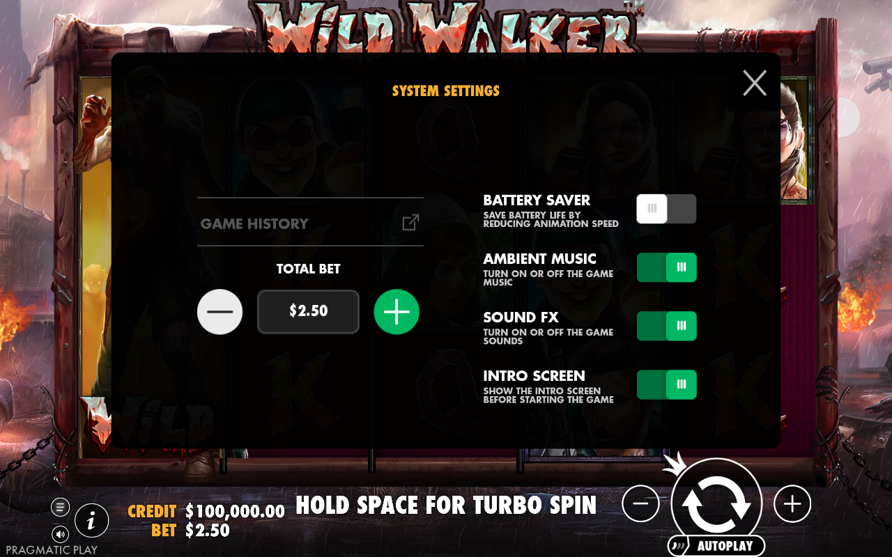 Game settings