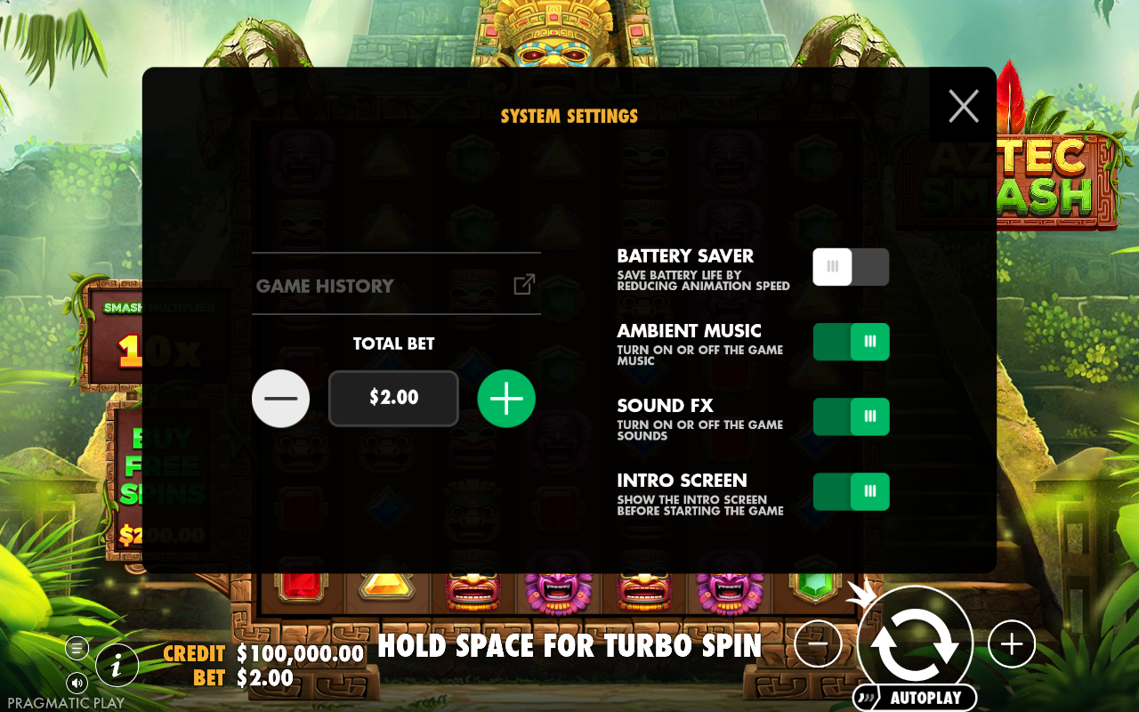 Game settings