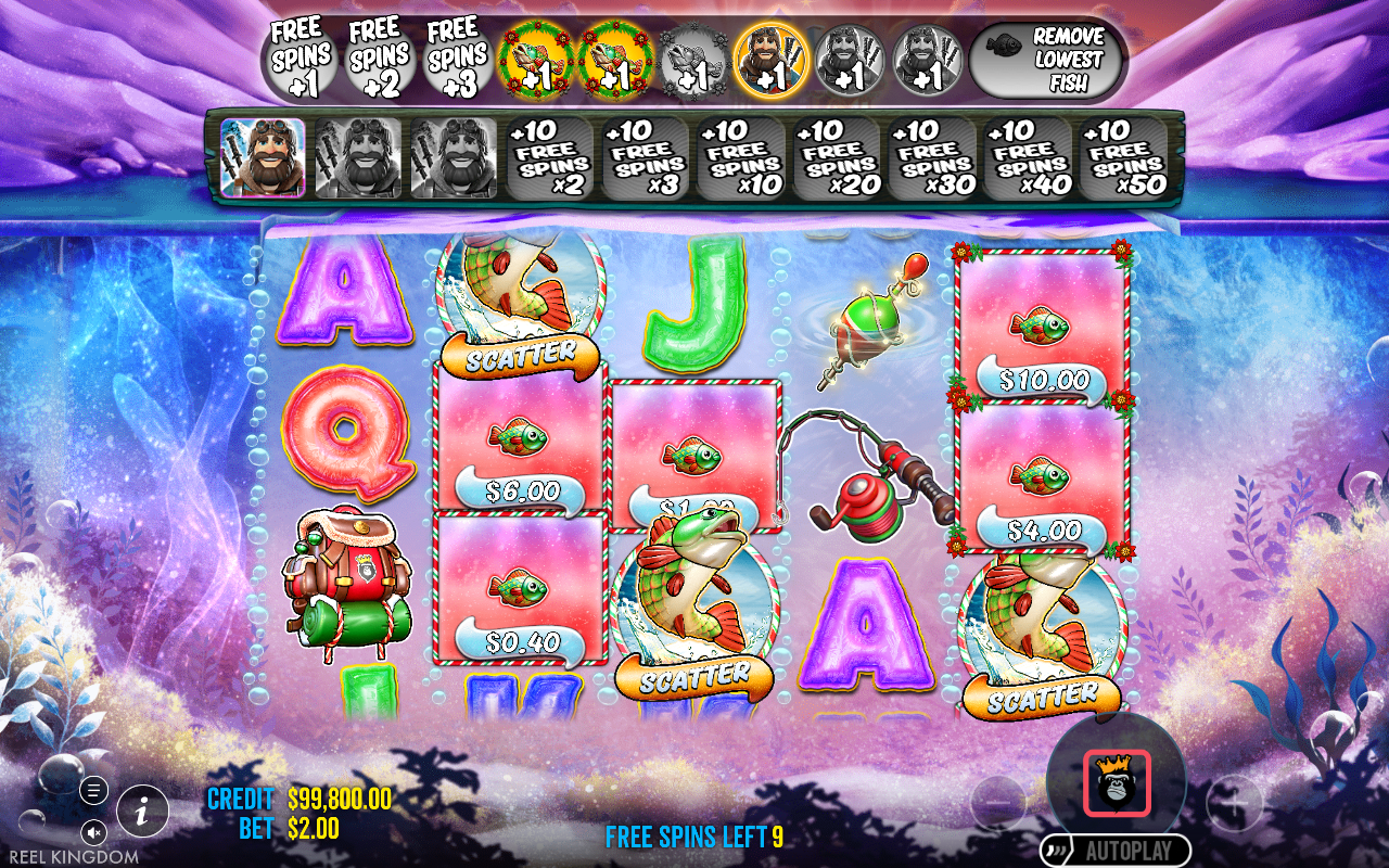 Free spins screen