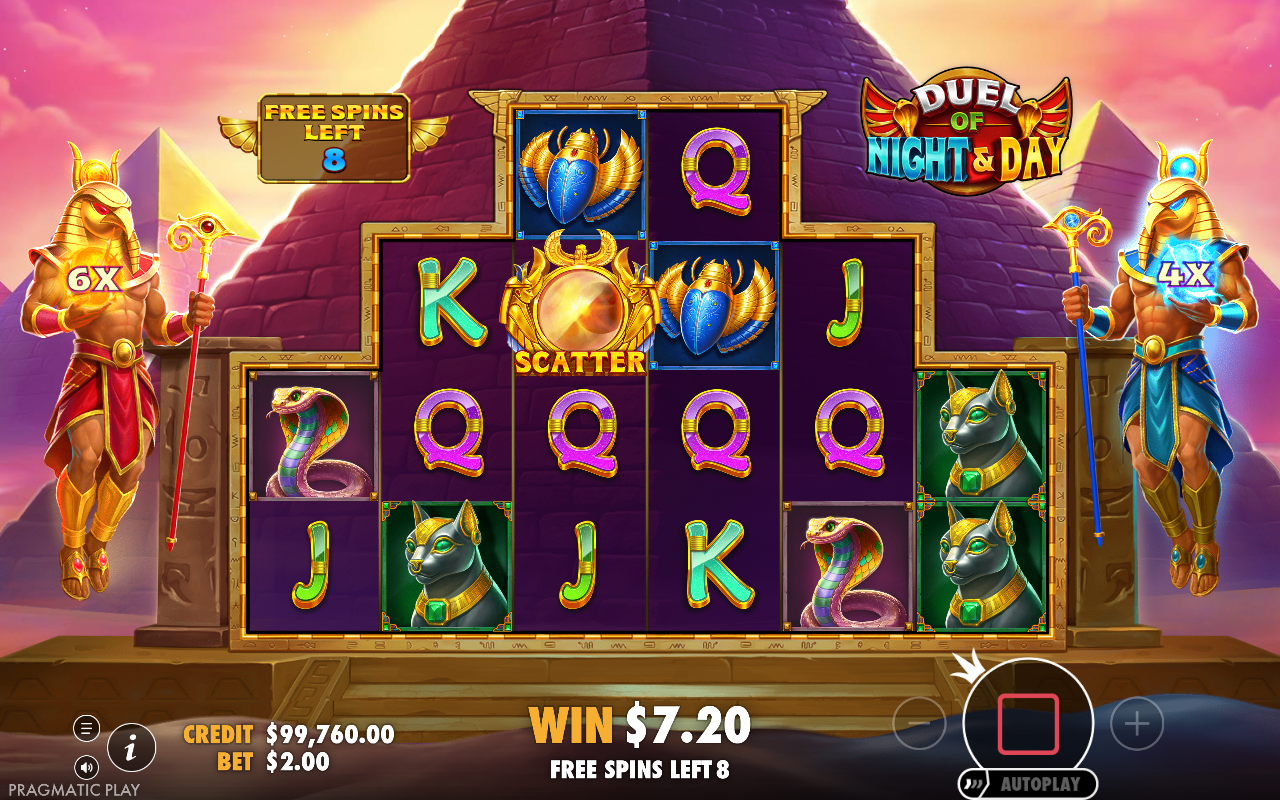 Free spins screen