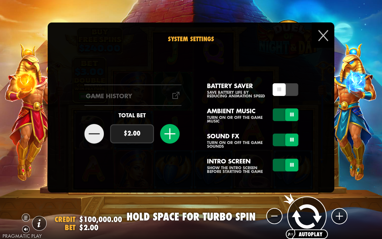 Game settings