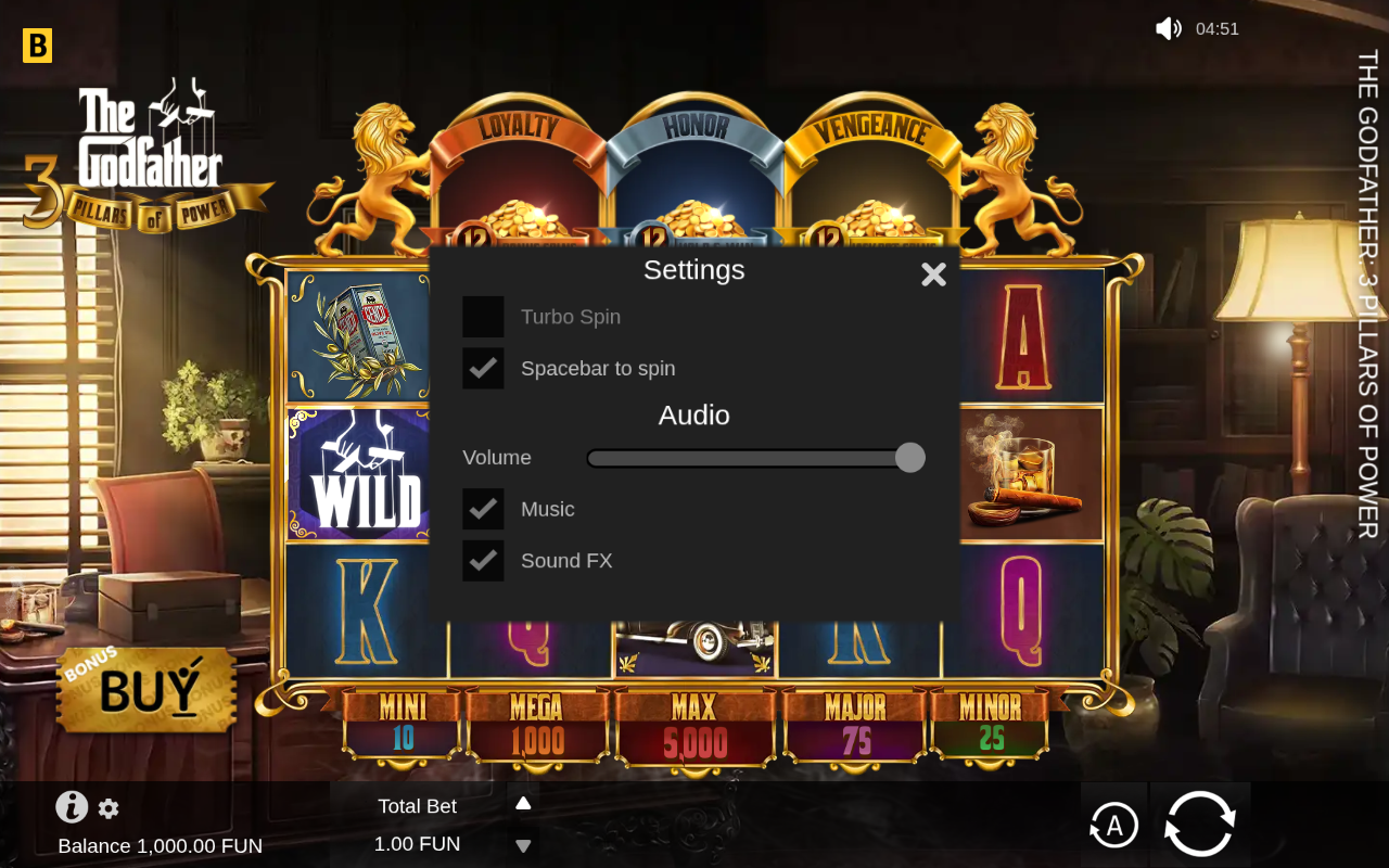 Game settings