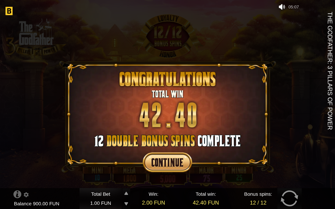 Win screen