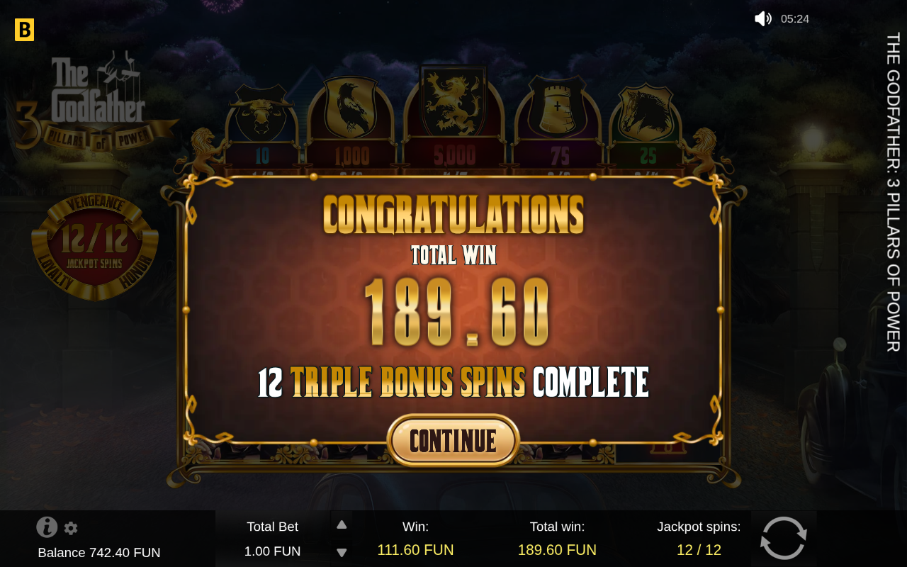 Win screen